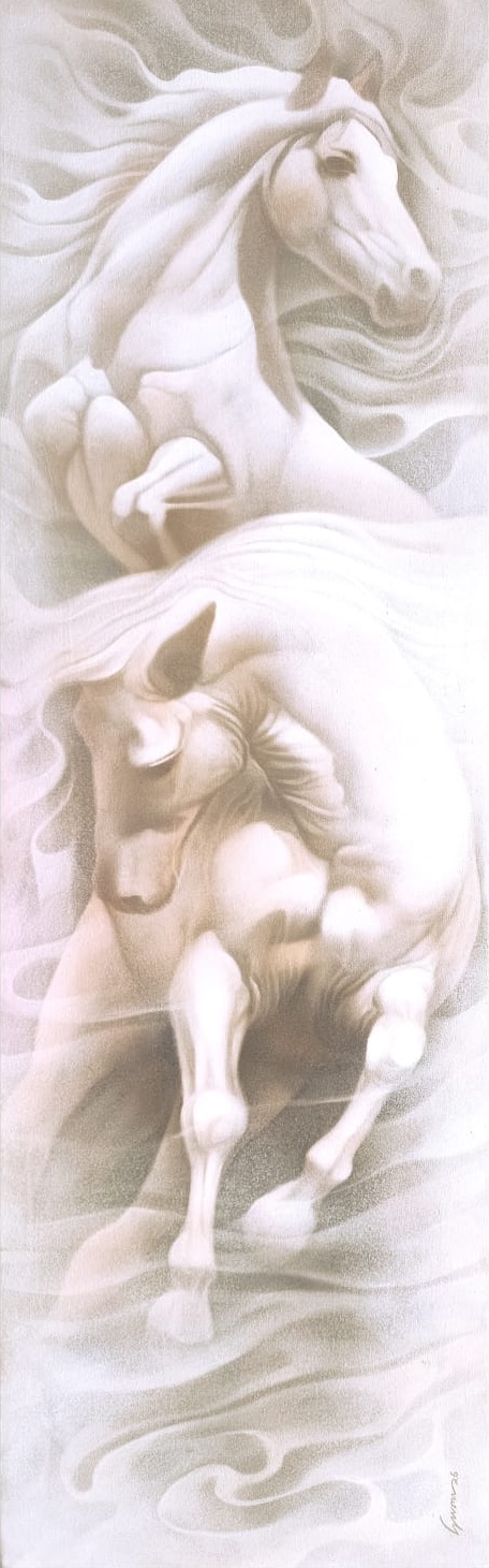Dance of white spirits by Gurukinkar Dhang